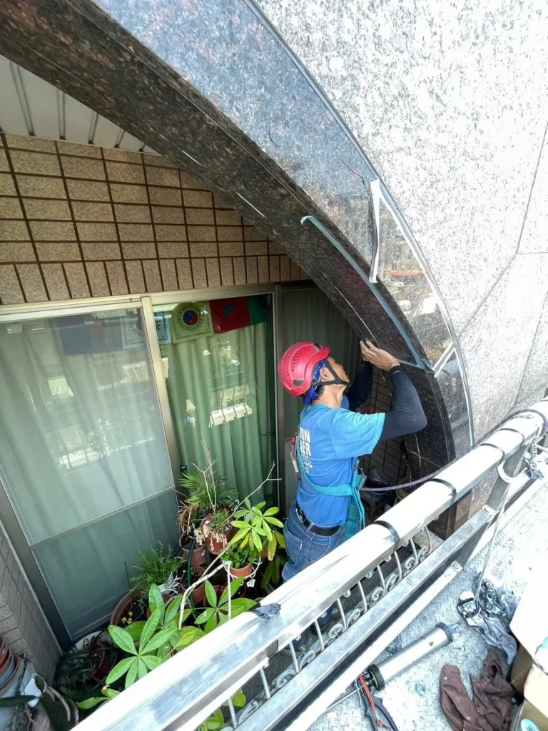 防水工程專案，新竹大直御花園矽利康防水